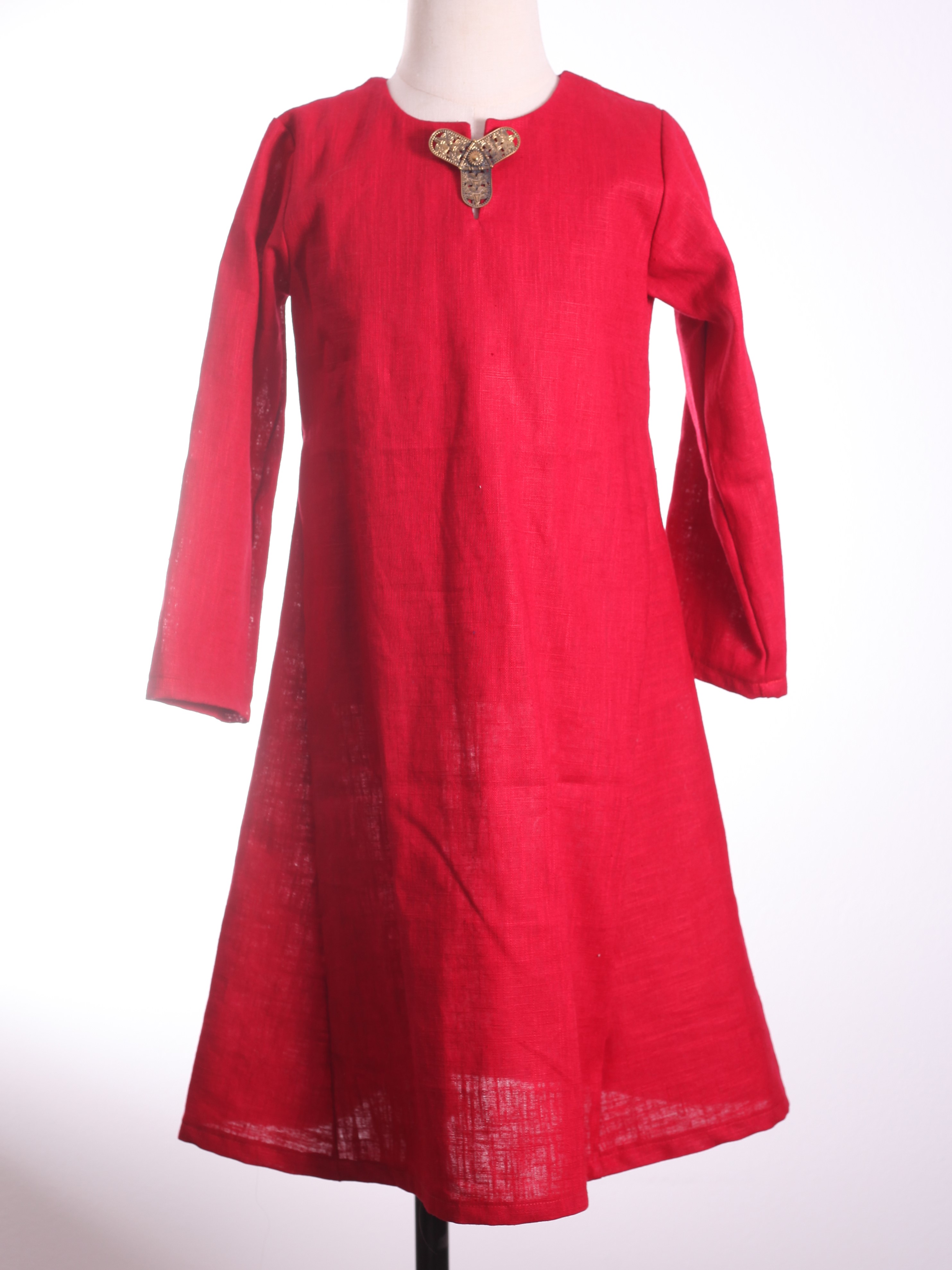 Mittelalterkleid für Kleinkinder rot