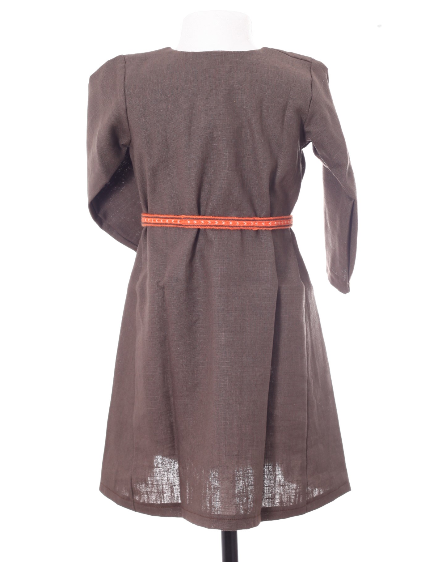 Leinenkleid braun