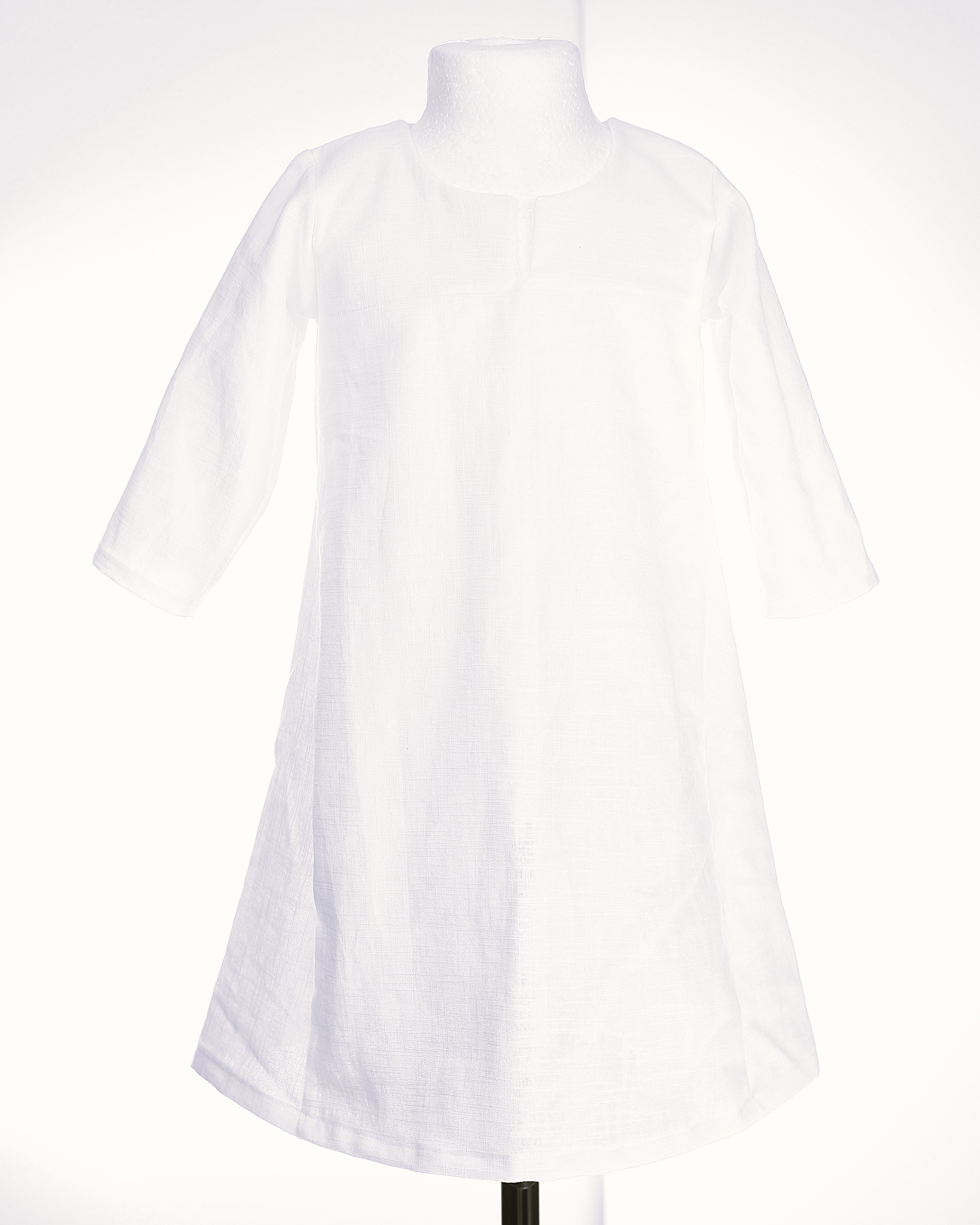 Unterkleid aus Leinen Weiß