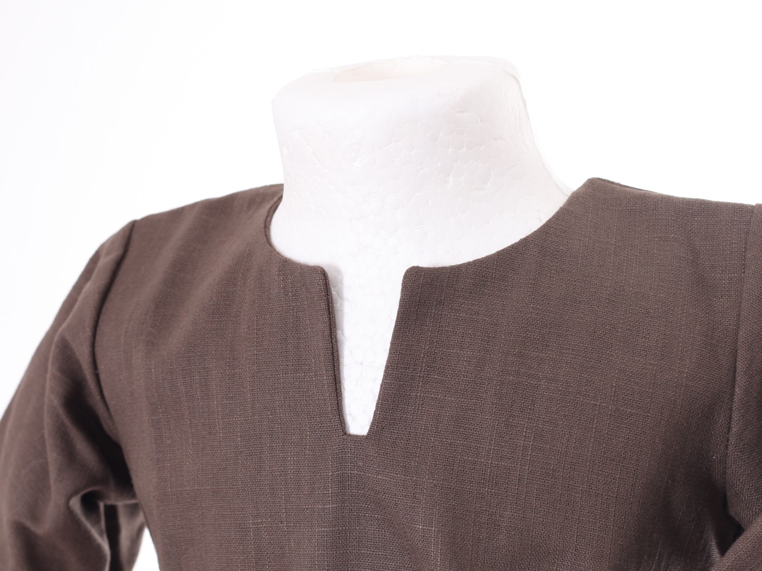 Leinenkleid braun