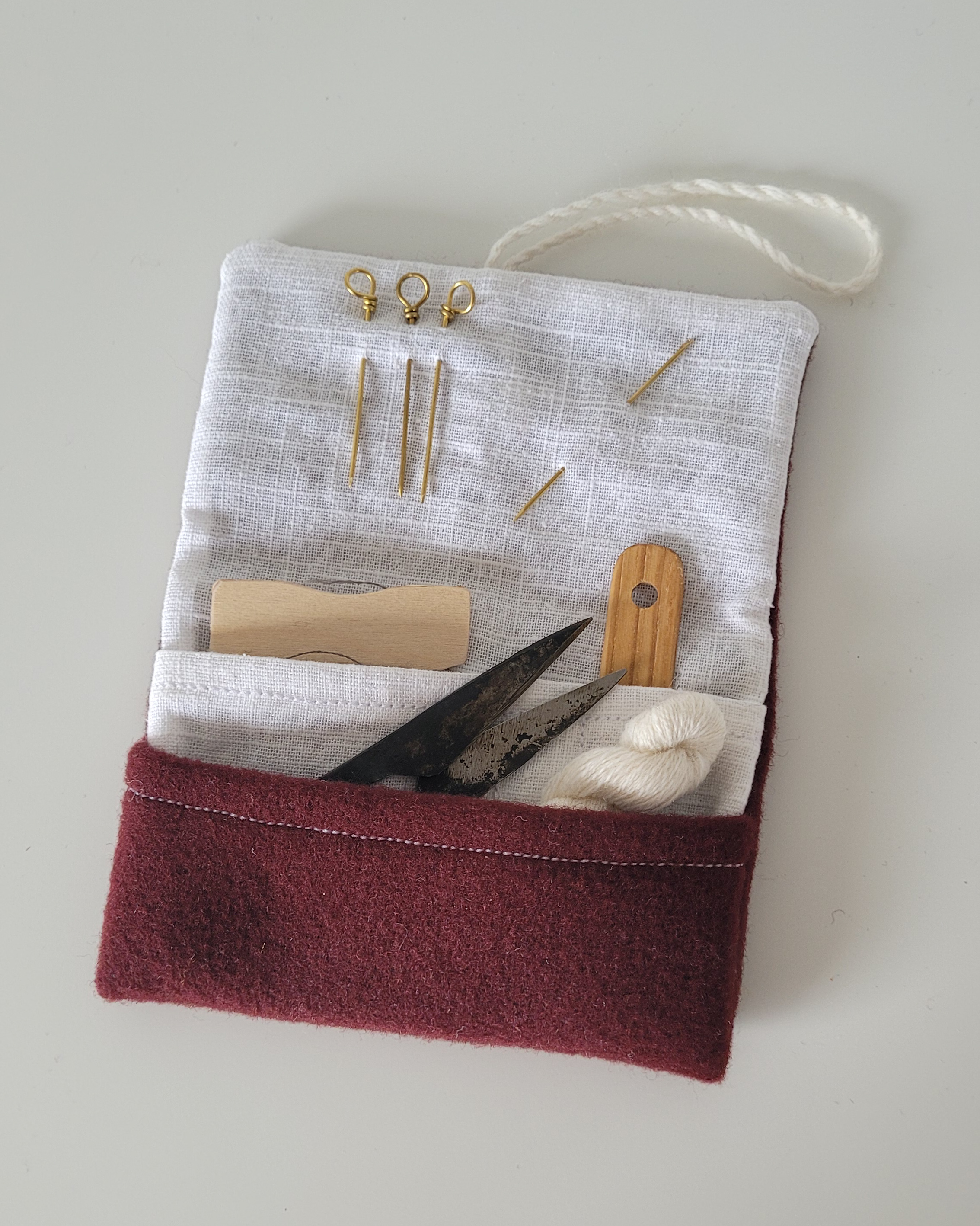 Kleinkramtasche Bordeaux