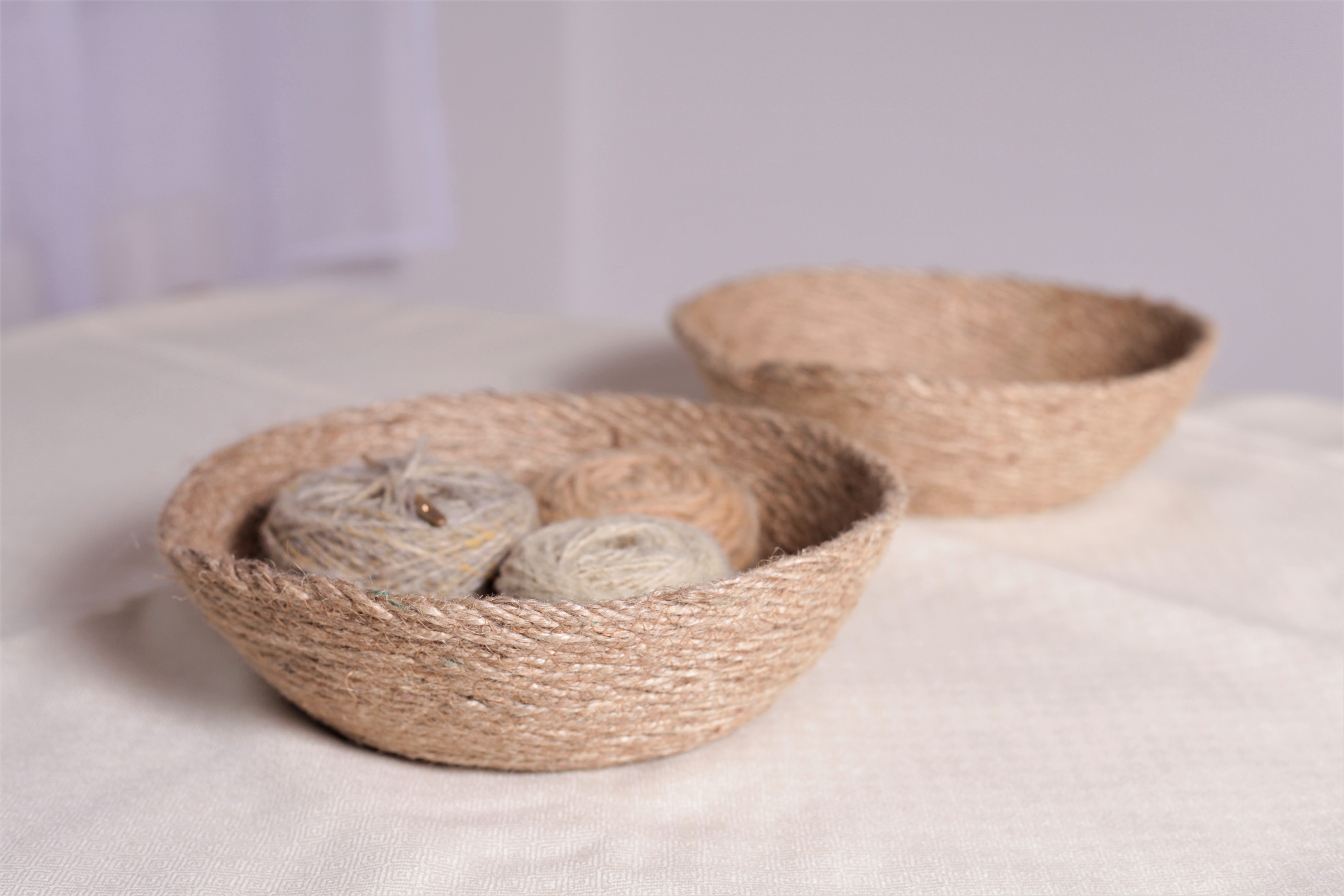 Körbchen aus Jute